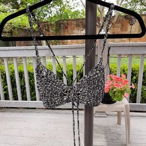 Quality Handknit Crochet Bikini Top Cutouts